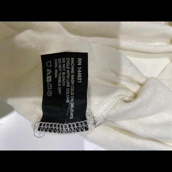 NLST ARMY tee shirt white/crème size SMALL - Picture 6 of 6